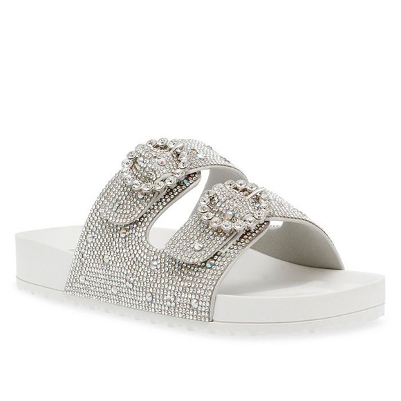 Betsey Johnson Rhinestone Slide - Picture 1 of 4